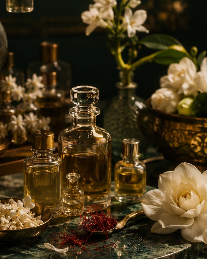 Fine absolutes and delicate floral ingredients